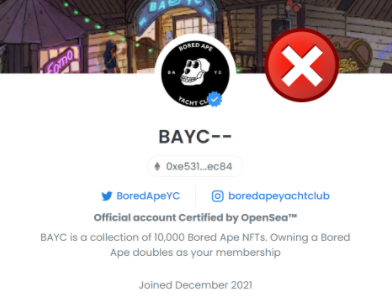 Scam Protection Guide: What You Need To Know To Avoid Crypto & NFT Scams 2 bayc opensea